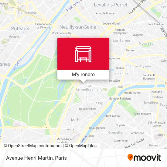 Avenue Henri Martin plan