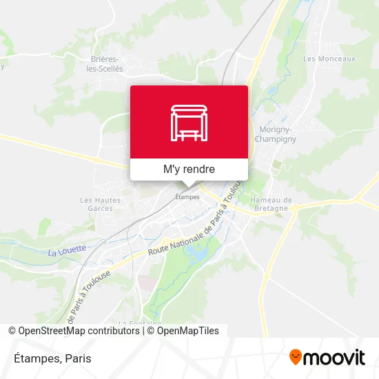 Étampes plan