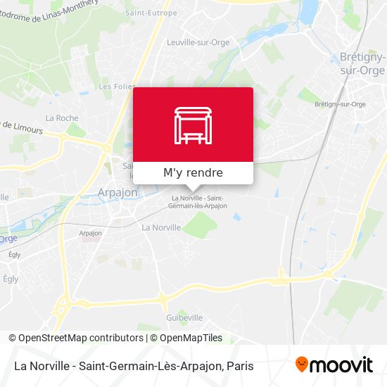 La Norville - Saint-Germain-Lès-Arpajon plan