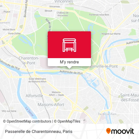 Passerelle de Charentonneau plan