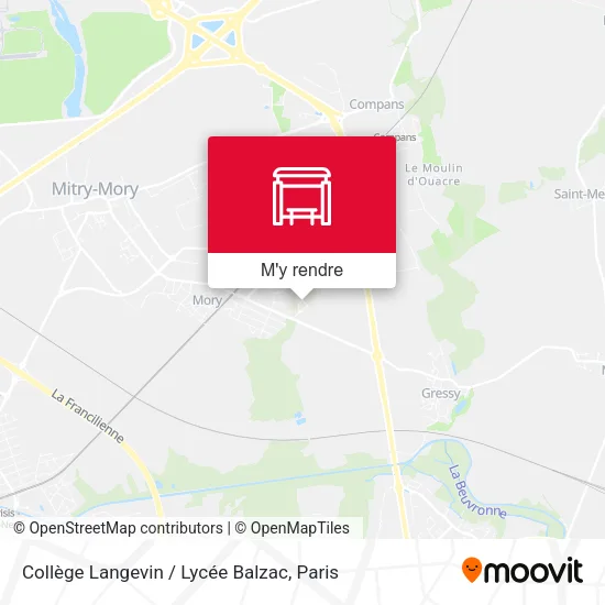 Collège Langevin / Lycée Balzac plan