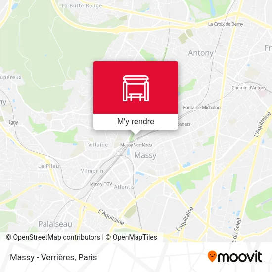 Massy - Verrières plan