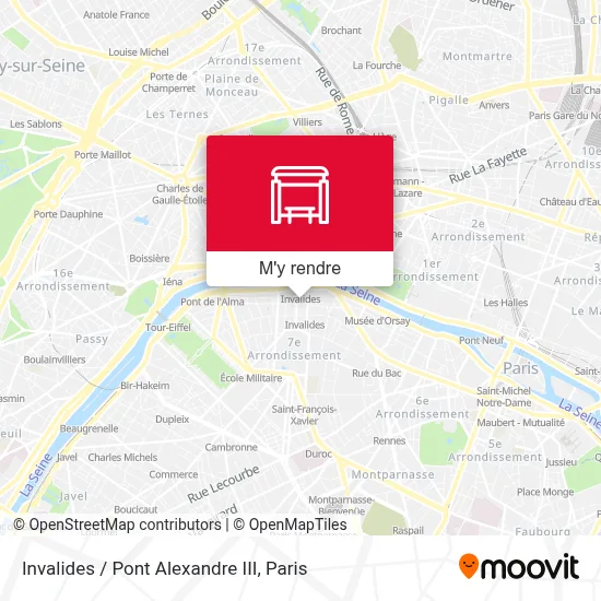 Invalides / Pont Alexandre III plan