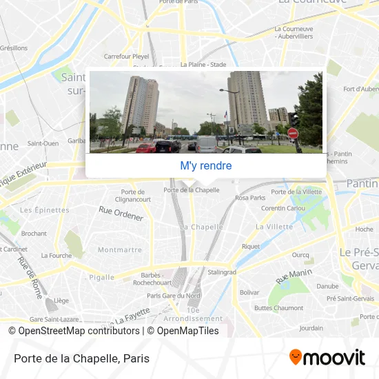 Porte de la Chapelle plan