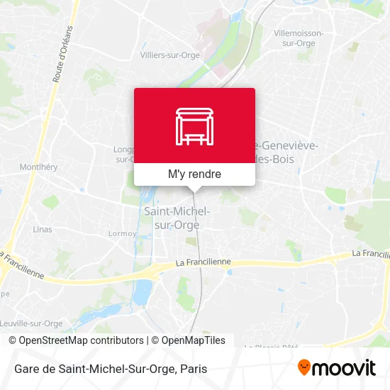Gare de Saint-Michel-Sur-Orge plan