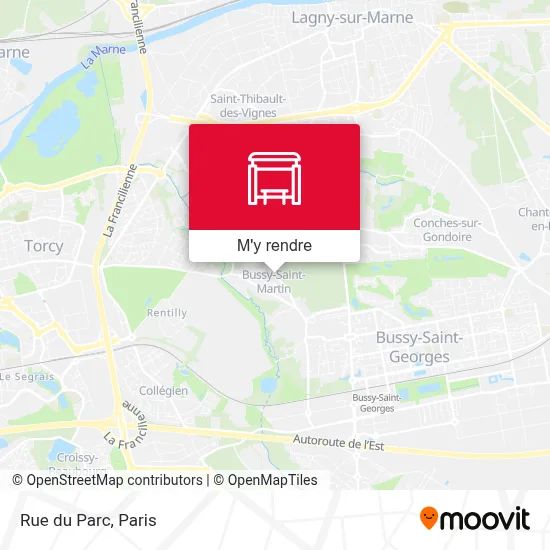 Rue du Parc plan