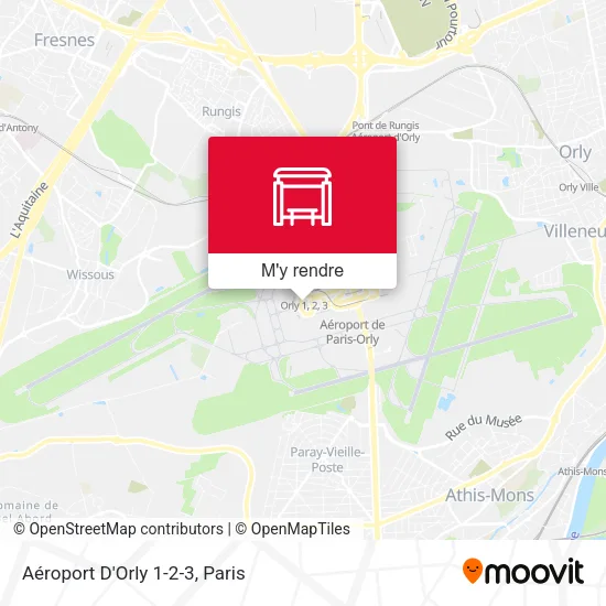 Aéroport D'Orly 1-2-3 plan