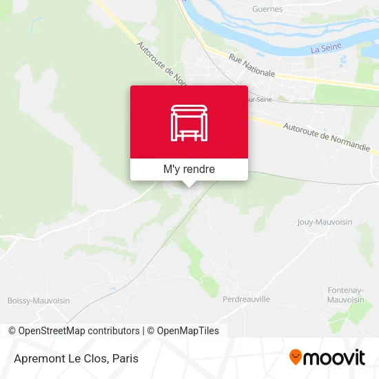 Apremont Le Clos plan