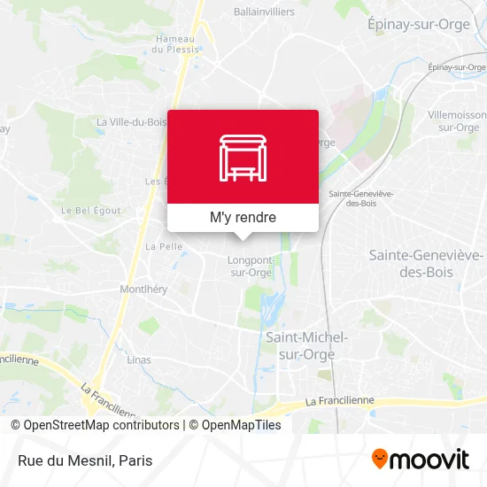 Rue du Mesnil plan