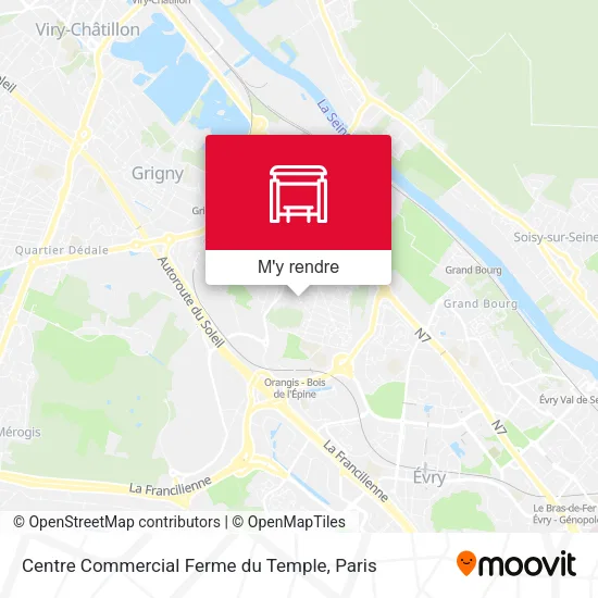 Centre Commercial Ferme du Temple plan