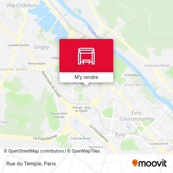 Rue du Temple plan