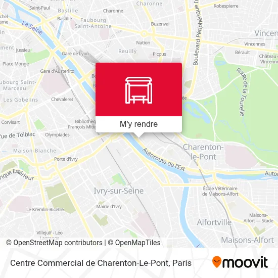Centre Commercial de Charenton-Le-Pont plan