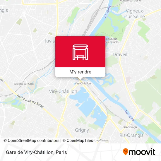 Gare de Viry-Châtillon plan