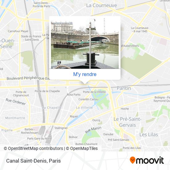 Canal Saint-Denis plan
