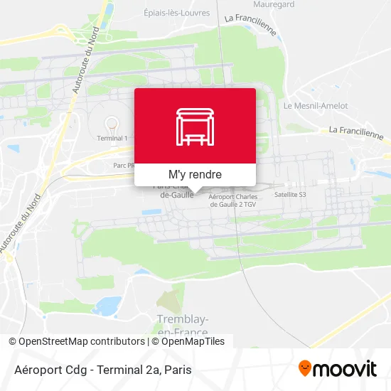 Aéroport Cdg - Terminal 2a plan
