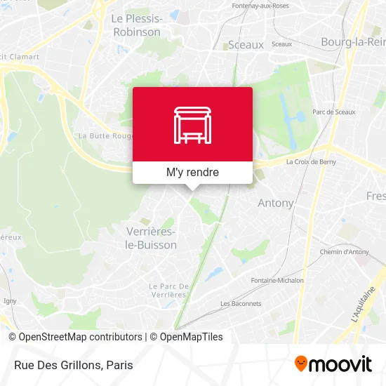 Rue Des Grillons plan