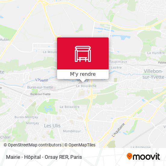 Mairie - Hôpital - Orsay RER plan