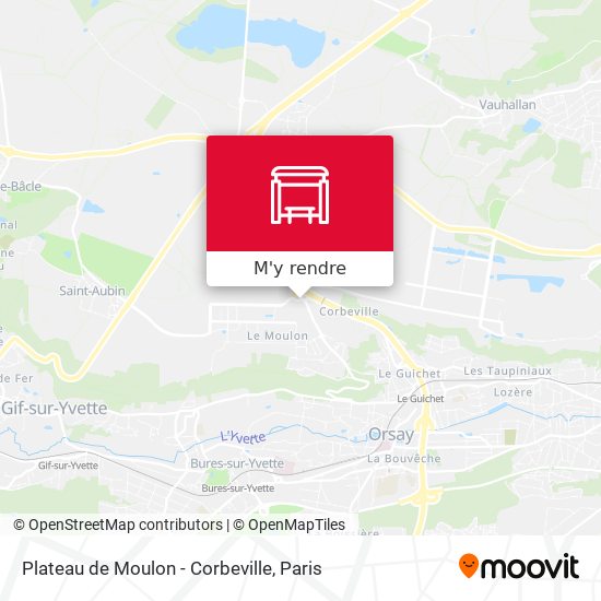 Plateau de Moulon - Corbeville plan