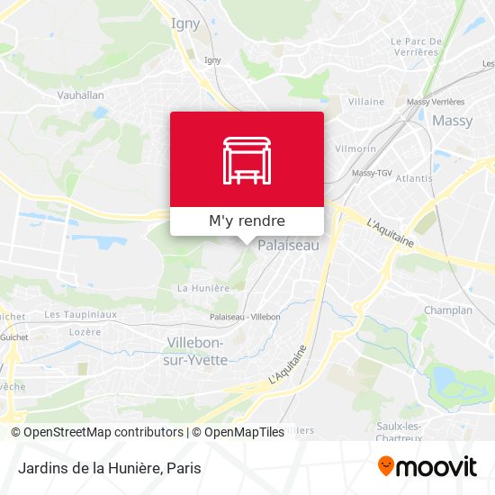 Jardins de la Hunière plan