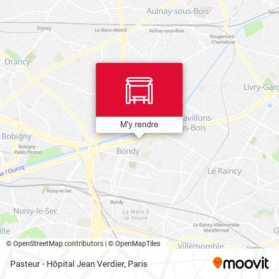 Pasteur - Hôpital Jean Verdier plan