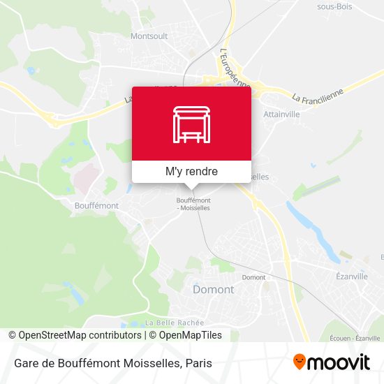 Gare de Bouffémont Moisselles plan