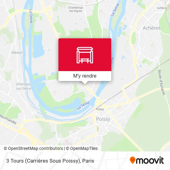 3 Tours (Carrières Sous Poissy) plan