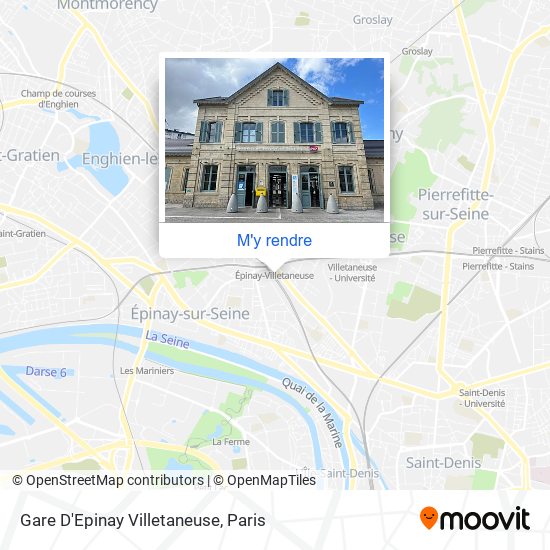 Gare D'Epinay Villetaneuse plan