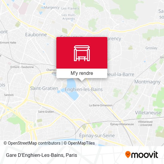 Gare D'Enghien-Les-Bains plan