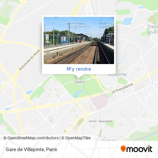 Gare de Villepinte plan