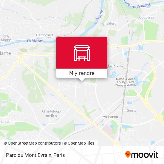 Parc du Mont Evrain plan