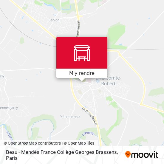 Beau - Mendès France Collège Georges Brassens plan