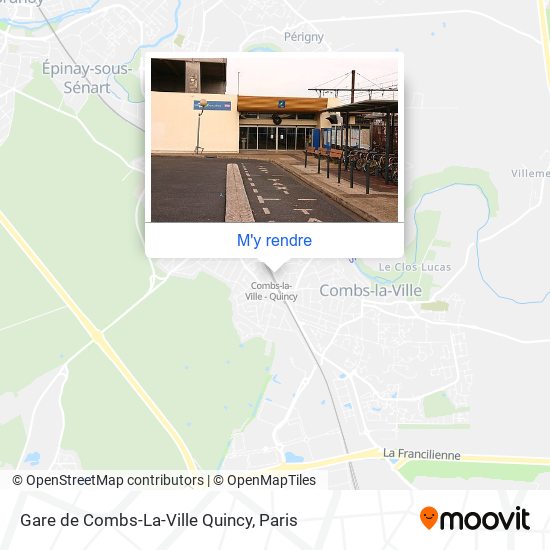 Gare de Combs-La-Ville Quincy plan