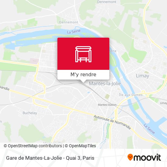 Gare de Mantes-La-Jolie - Quai 3 plan