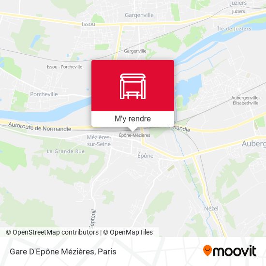 Gare D'Epône Mézières plan