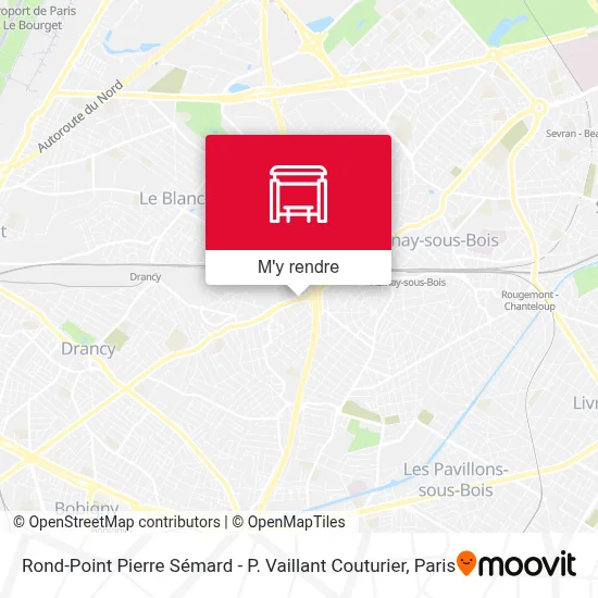 Rond-Point Pierre Sémard - P. Vaillant Couturier plan