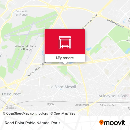 Rond Point Pablo Néruda plan