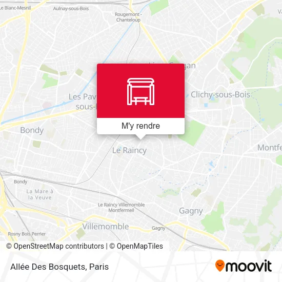 Allée Des Bosquets plan