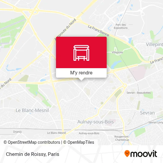 Chemin de Roissy plan