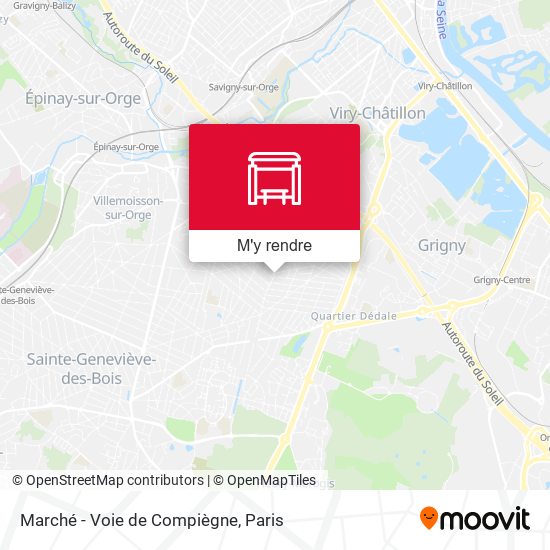 Marché - Voie de Compiègne plan