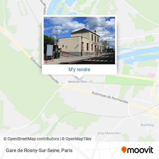 Gare de Rosny-Sur-Seine plan