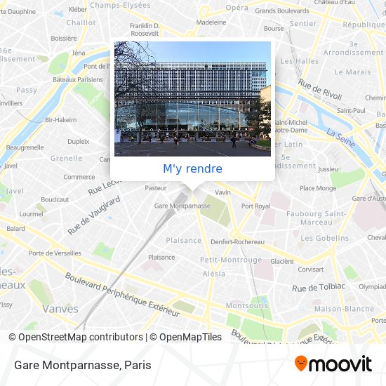 Gare Montparnasse plan