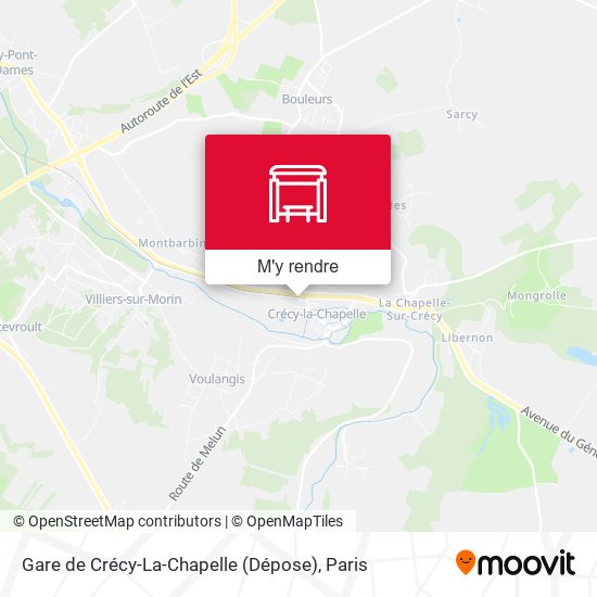 Gare de Crécy-La-Chapelle (Dépose) plan