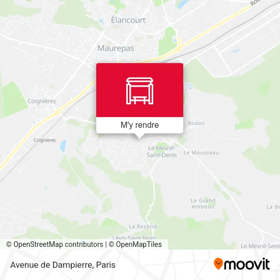 Avenue de Dampierre plan
