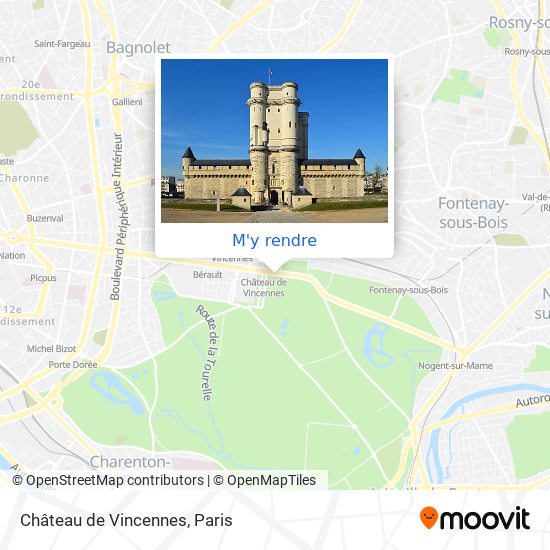 Château de Vincennes plan