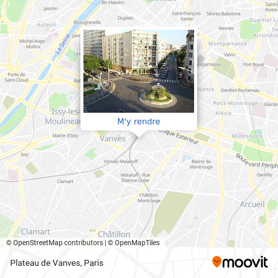 Plateau de Vanves plan