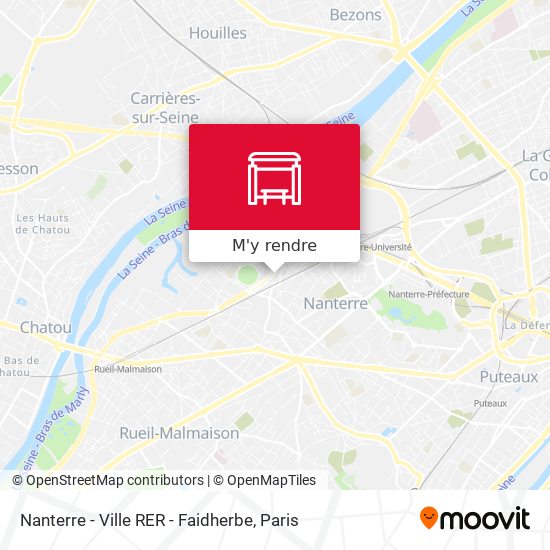 Nanterre - Ville RER - Faidherbe plan