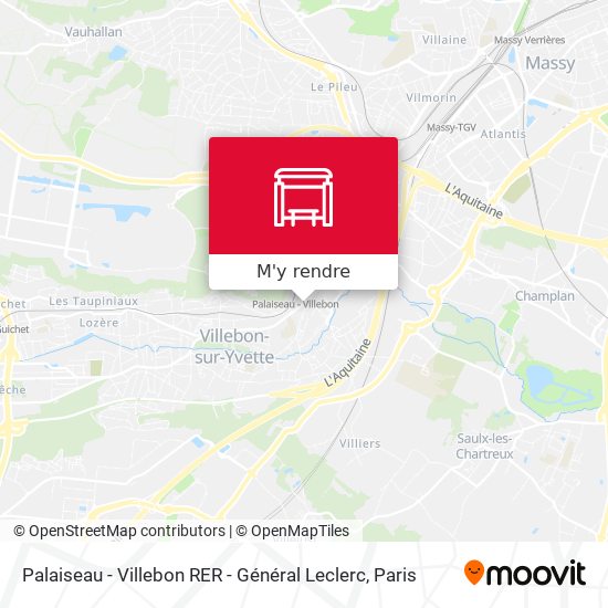 Palaiseau - Villebon RER - Général Leclerc plan