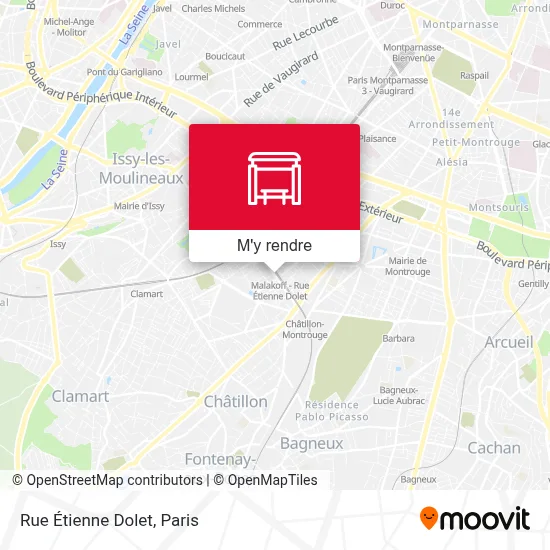 Rue Étienne Dolet plan