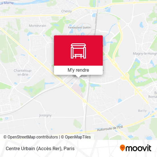 Centre Urbain (Accès Rer) plan