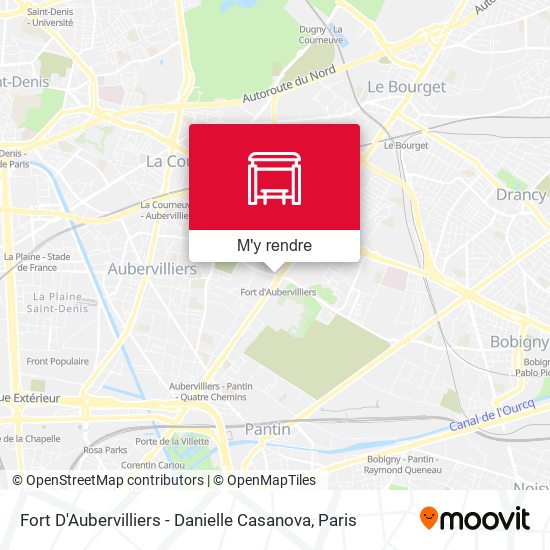 Fort D'Aubervilliers - Danielle Casanova plan